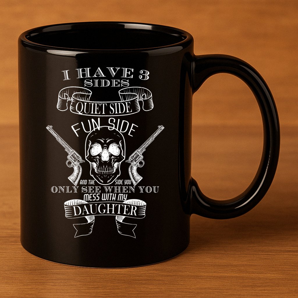 Father Daughter Side 11oz C Handle Ceramic Mug
