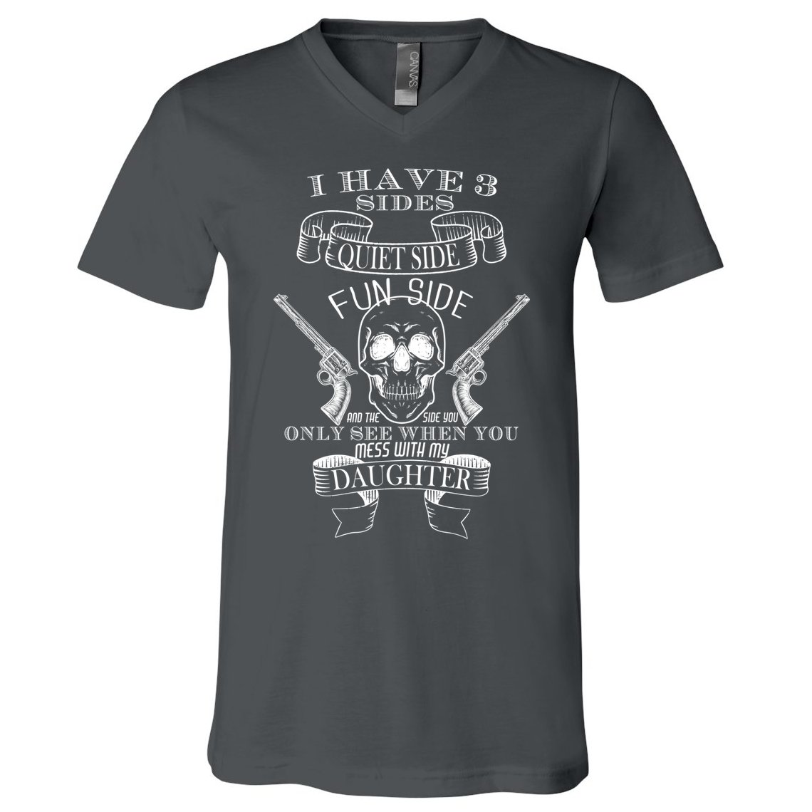 Father Daughter Side V-Neck T-Shirt