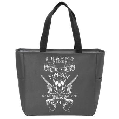 Father Daughter Side Zip Tote Bag