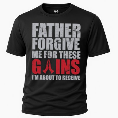 Father Forgive Me For These Gains  Performance Shirt