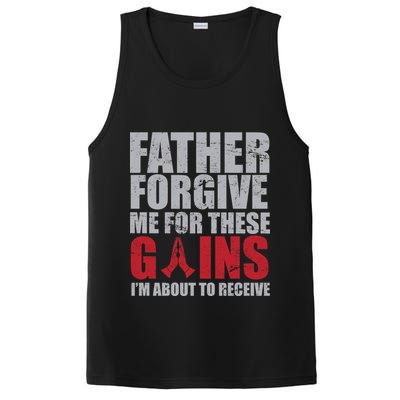Father Forgive Me For These Gains  PosiCharge Competitor Tank