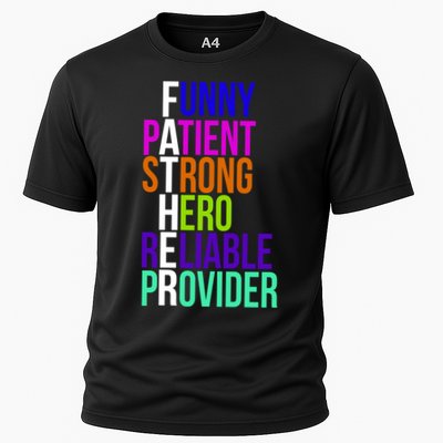 Father Funny Patient Strong Hero Provider Performance Shirt