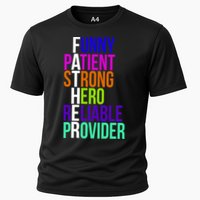 Father Funny Patient Strong Hero Provider Cooling Performance Crew T-Shirt
