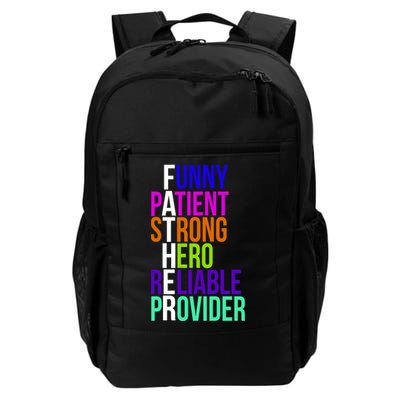 Father Funny Patient Strong Hero Provider Backpack