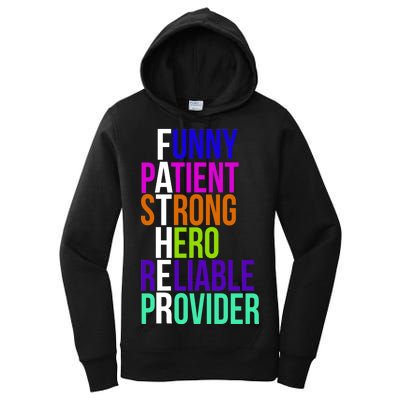 Father Funny Patient Strong Hero Provider Women's Pullover Hoodie