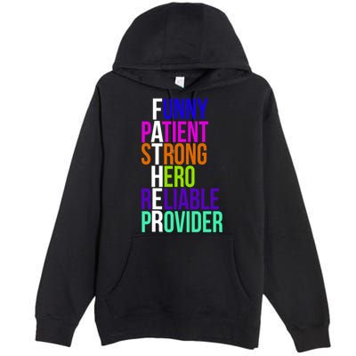 Father Funny Patient Strong Hero Provider Premium Pullover Hoodie