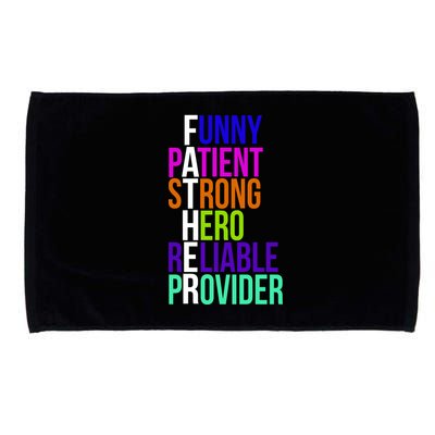 Father Funny Patient Strong Hero Provider Microfiber Hand Towel