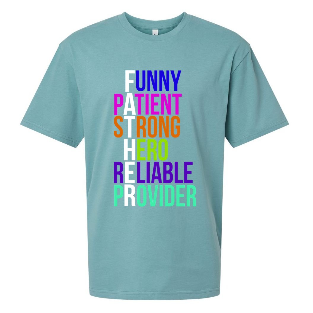Father Funny Patient Strong Hero Provider Sueded Cloud Jersey T-Shirt