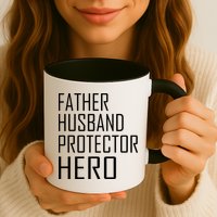 Father Husband Protector Hero Mug