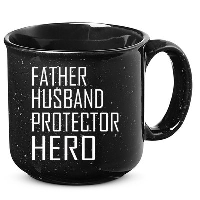 Father Husband Protector Hero 15oz Campfire Ceramic Mug