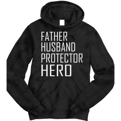 Father Husband Protector Hero Tie Dye Hoodie