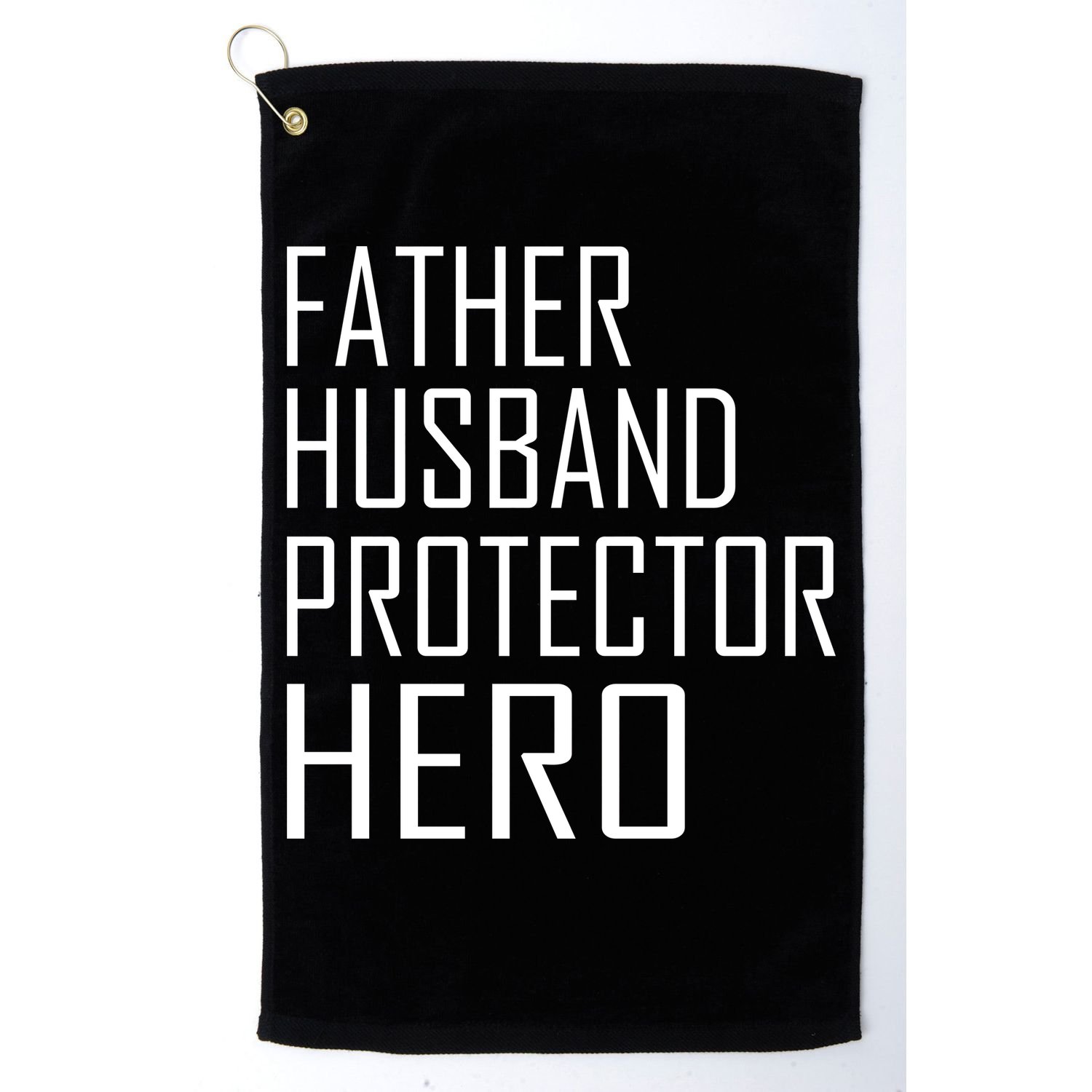Father Husband Protector Hero Golf Towel