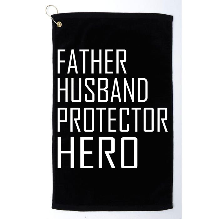 Father Husband Protector Hero Golf Towel