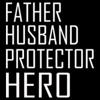 Father Husband Protector Hero Women's Knotted Racerback Tank