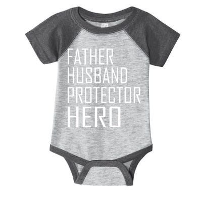 Father Husband Protector Hero Infant Baby Jersey Bodysuit