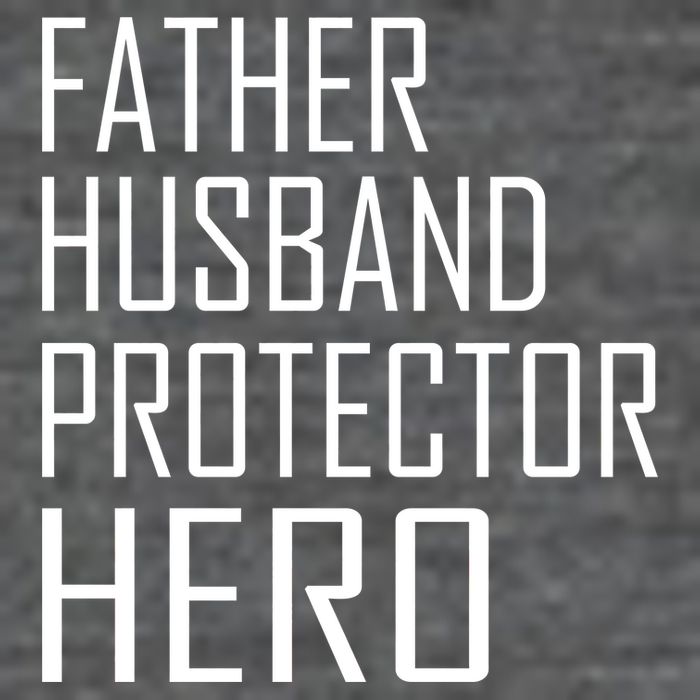 Father Husband Protector Hero Women's V-Neck T-Shirt
