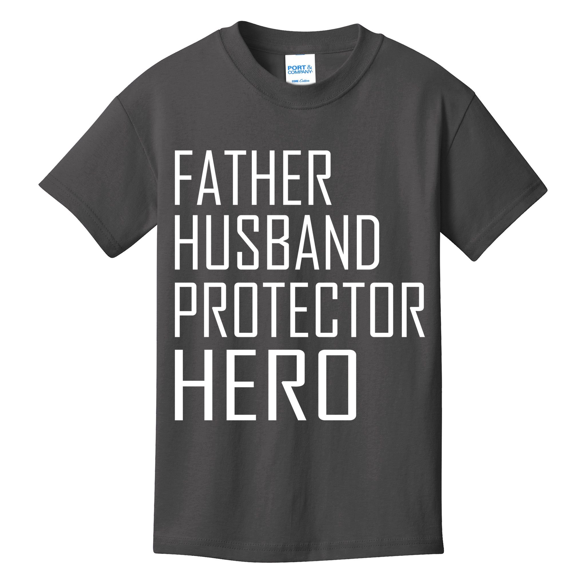 Father Husband Protector Hero Kids T-Shirt