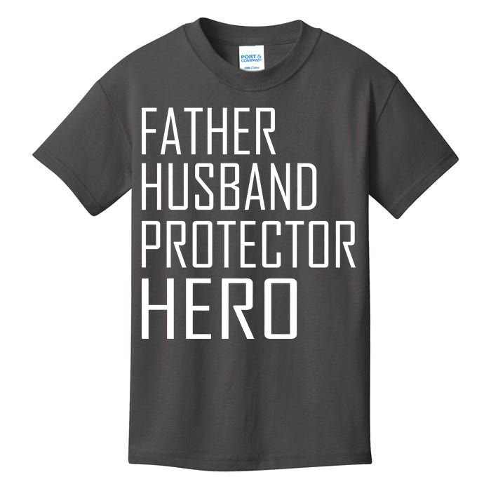 Father Husband Protector Hero Kids T-Shirt