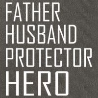 Father Husband Protector Hero Cotton Canvas Backpack
