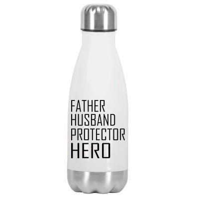 Father Husband Protector Hero Stainless Steel Insulated Water Bottle