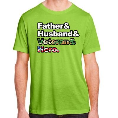 Father Husband Veteran Hero Adult ChromaSoft Performance T-Shirt