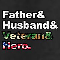Father Husband Veteran Hero 7 Panel Mesh Trucker Snapback Hat
