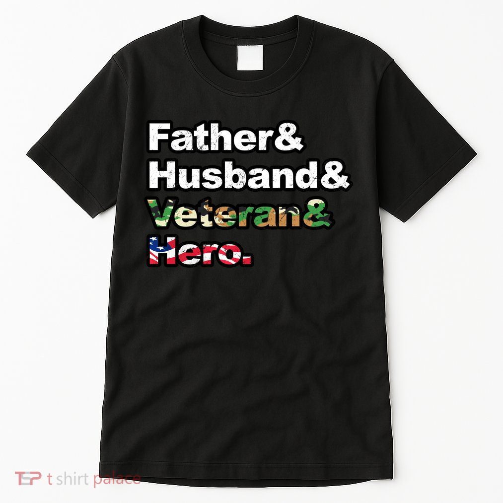 Father Husband Veteran Hero Tall T-Shirt