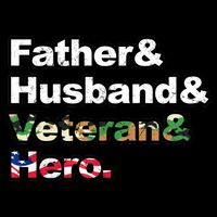 Father Husband Veteran Hero Drawstring Bag