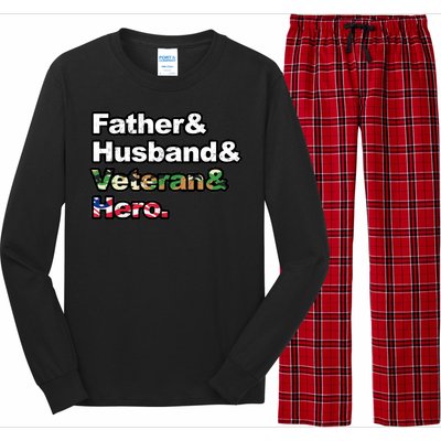 Father Husband Veteran Hero Long Sleeve Pajama Set