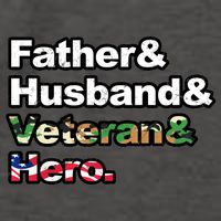 Father Husband Veteran Hero Vector Backpack