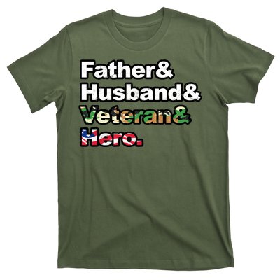 Father Husband Veteran Hero T-Shirt