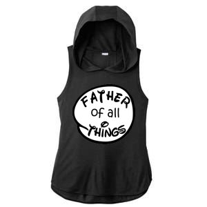 Father Of All Things Ladies PosiCharge Tri-Blend Wicking Draft Hoodie Tank