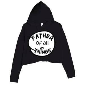 Father Of All Things Crop Fleece Hoodie