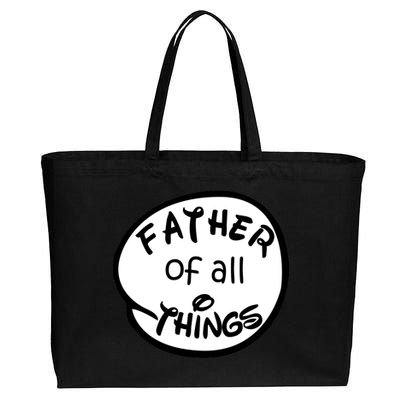 Father Of All Things Cotton Canvas Jumbo Tote