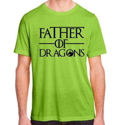 Father Of Dragons Funny Fathers Day Adult ChromaSoft Performance T-Shirt