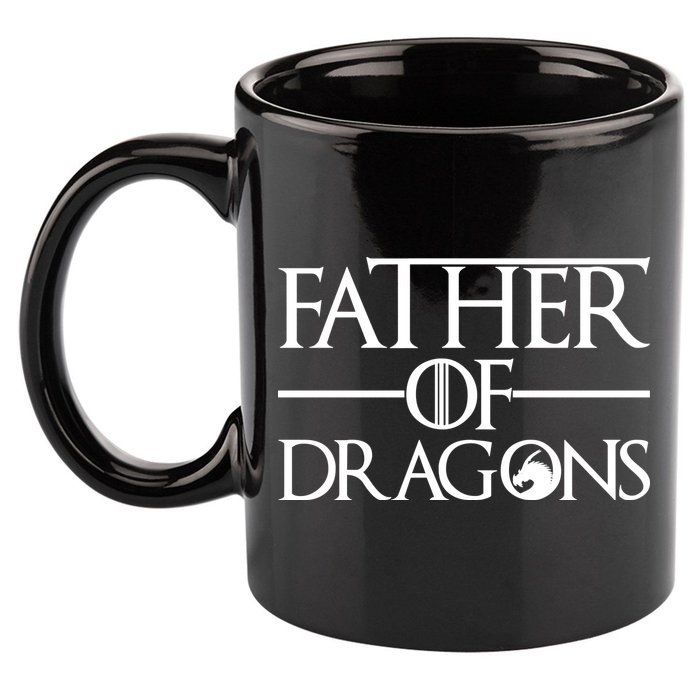 Father Of Dragons Funny Fathers Day 11oz C Handle Ceramic Mug