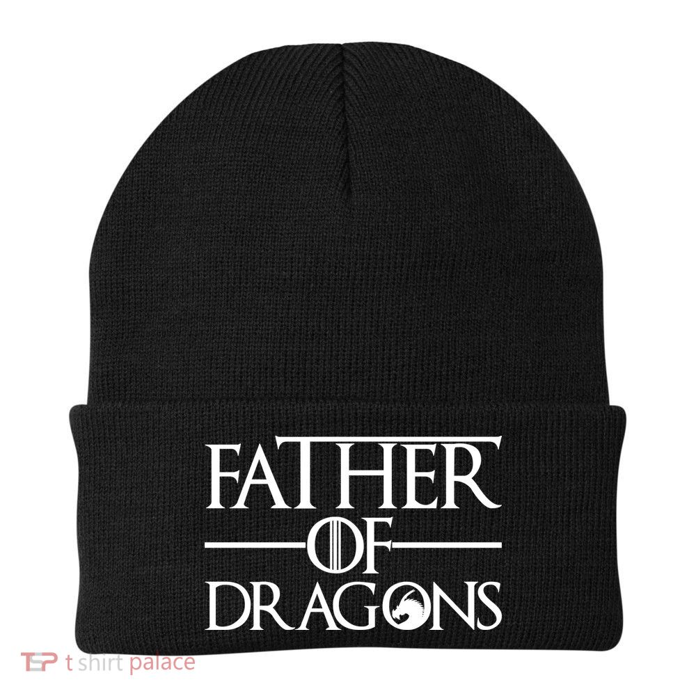 Father Of Dragons Funny Fathers Day Beanie