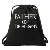 Father Of Dragons Funny Fathers Day Drawstring Bag