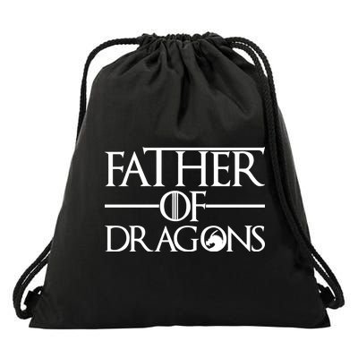 Father Of Dragons Funny Fathers Day Drawstring Bag