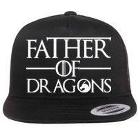 Father Of Dragons Funny Fathers Day Flat Bill Trucker Hat