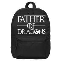 Father Of Dragons Funny Fathers Day 16 in Basic Backpack