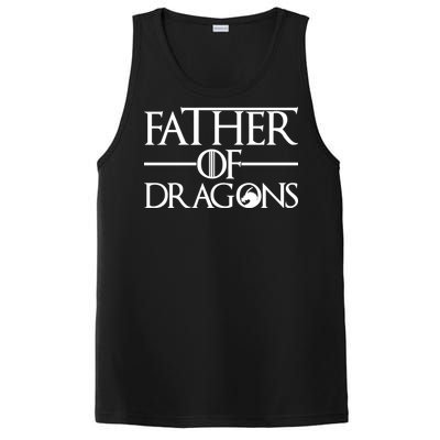 Father Of Dragons Funny Fathers Day PosiCharge Competitor Tank