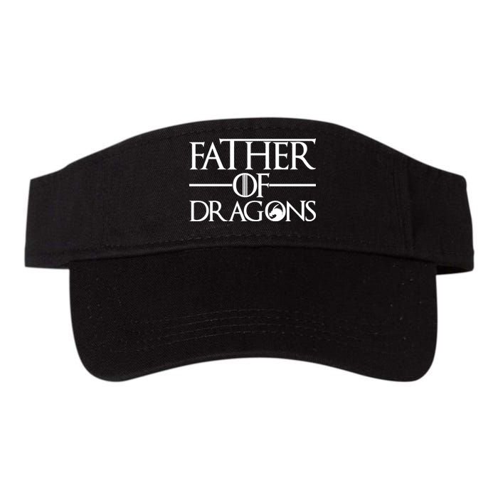 Father Of Dragons Funny Fathers Day Valucap Bio-Washed Visor