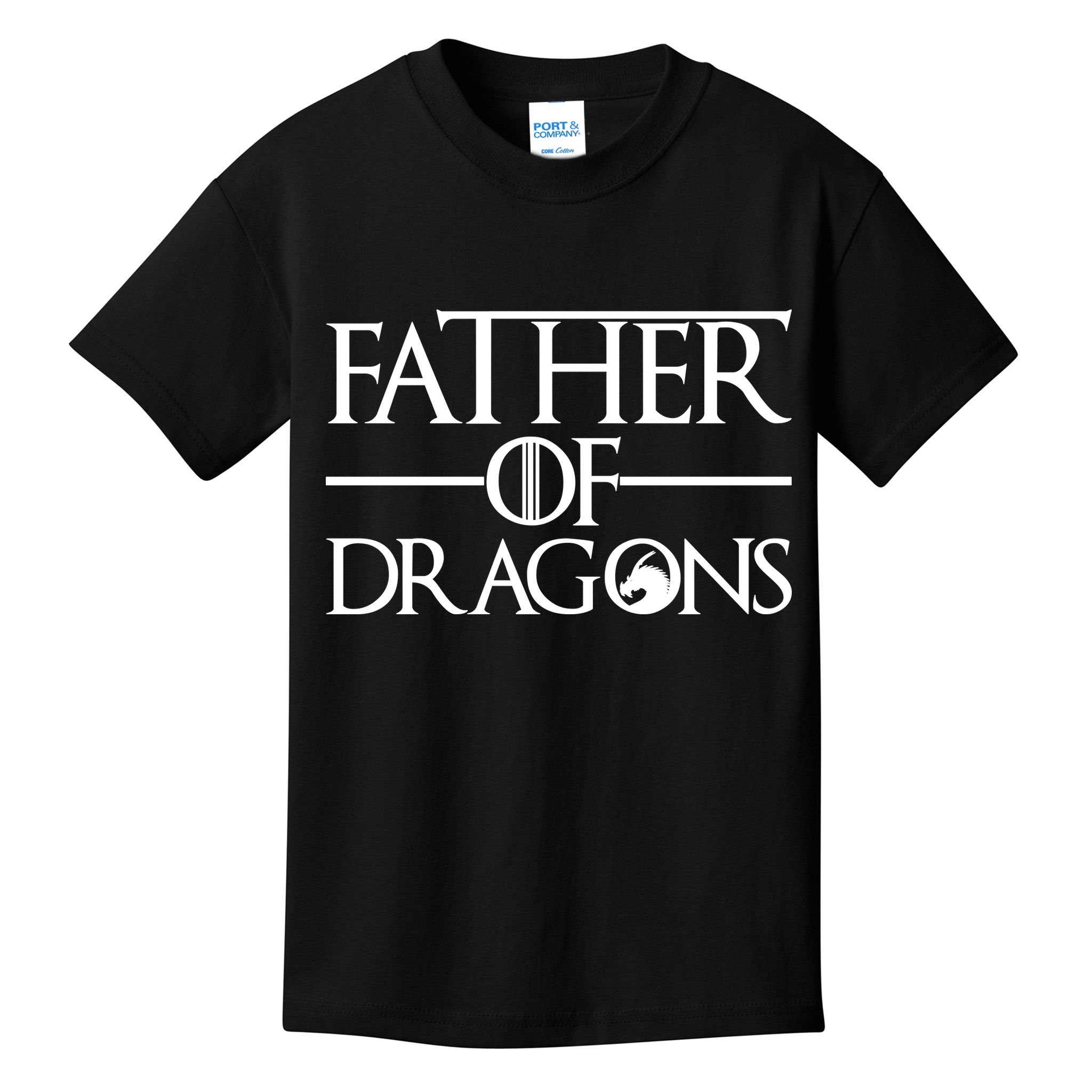 Father Of Dragons Funny Fathers Day Kids T-Shirt