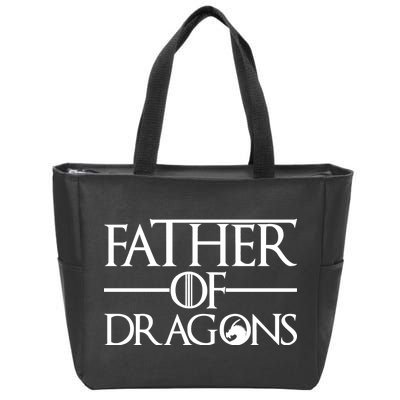 Father Of Dragons Funny Fathers Day Zip Tote Bag