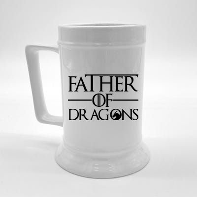 Father Of Dragons Funny Fathers Day Beer Stein