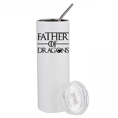 Father Of Dragons Funny Fathers Day Stainless Steel Tumbler