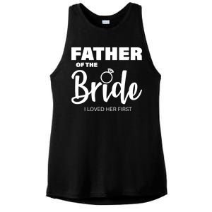 Father Of The Bride I Loved Her First Ladies PosiCharge Tri-Blend Wicking Tank