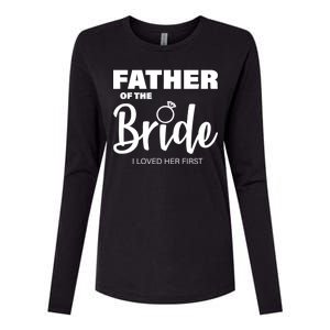 Father Of The Bride I Loved Her First Womens Cotton Relaxed Long Sleeve T-Shirt