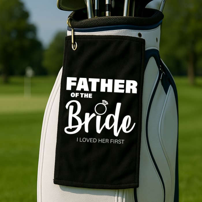 Father Of The Bride I Loved Her First Golf Towel